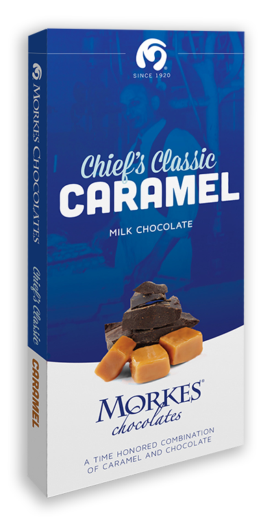 chief's classic caramel morkes classic chocolate bar