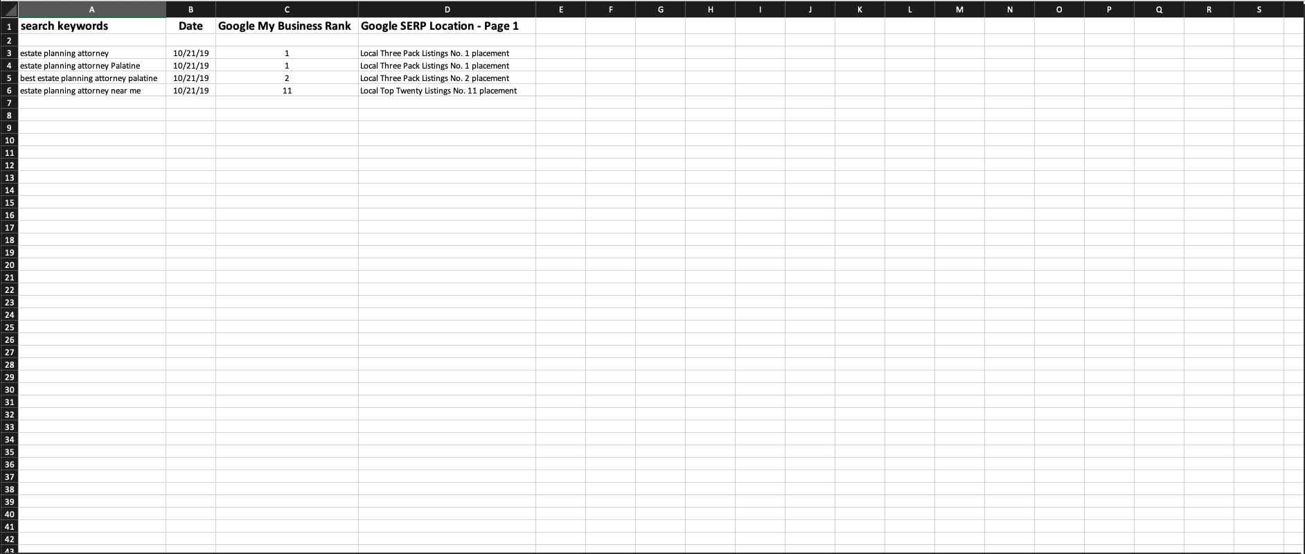 Search Engine Results Page