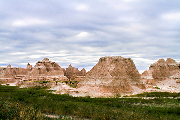 buttes and pinnacles in the Badlands National Park South Dakota view image