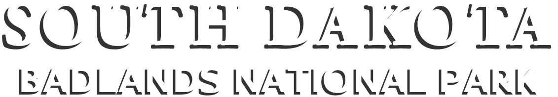 page title South Dakota, Badlands National Park