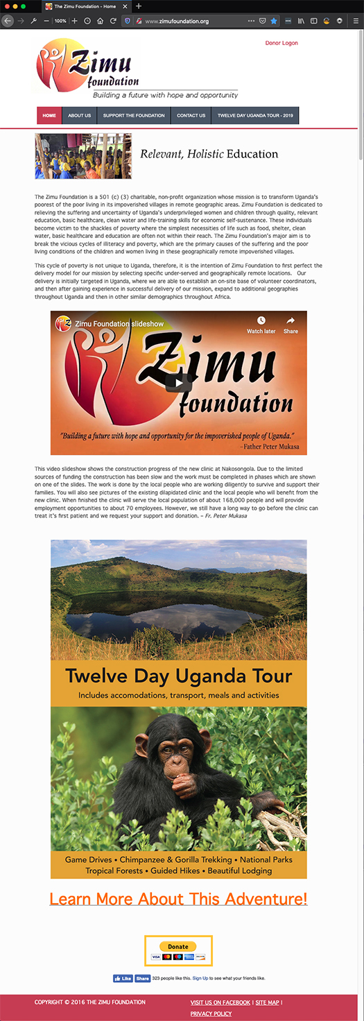 zimu foundation home page view image