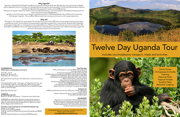 tour and safari brochure page 1 view image